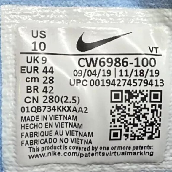 Nike Air Max 97 Gundam Men's USA 10 White University Red Blue CW6986-100 GUC/EUC - Picture 15 of 16